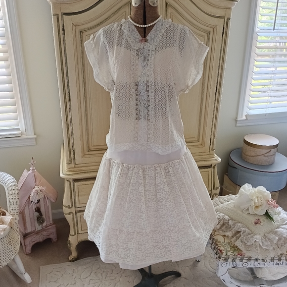 STUNNING, ANTIQUE EDWARDIAN TROUSSEAU LACE BLOUSE IN EXCELLENT CONDITION! - Picture 5 of 13